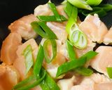 鶏肉と長ネギのあまから炒め作り方1写真