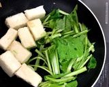 小松菜と豆腐の中華風作り方3写真