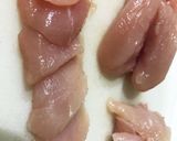 市販ソース変身★ササミとキノコのバジポン作り方4写真