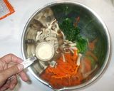 ほうれん草のナムル♪簡単しめじ人参作り方7写真