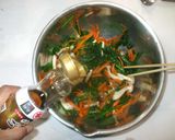 ほうれん草のナムル♪簡単しめじ人参作り方8写真