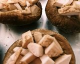 椎茸ツナチ—ズ傘焼き作り方3写真