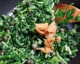 大根葉とムカゴのゴマ味噌炒め作り方5写真