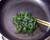 ご飯によく合う＊ほうれんそうの麺つゆ炒め作り方9写真