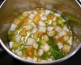 簡単!竹輪小松菜のチーズ味噌スープ作り方3写真