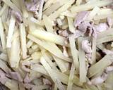 ＊簡単、ヤーコンと豚肉の炒め煮＊作り方4写真