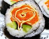 雛祭母の日に❀薔薇ロール寿司（細工寿司）作り方18写真