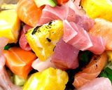 コロコロ刺身の海鮮丼 〜贅沢も節約も〜作り方4写真