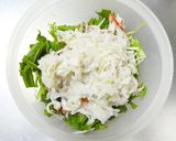 水菜切り干し大根カニカマ☆はりはり酢の物作り方5写真
