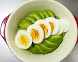 アボカドとゆで卵のバジルマヨチーズ焼き作り方3写真
