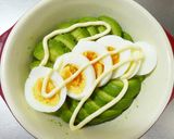 アボカドとゆで卵のバジルマヨチーズ焼き作り方4写真