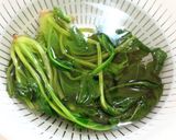 薬膳・ホタテとホウレン草のグリーンパスタ作り方4写真