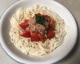 トマトとツナのぶっかけそうめん作り方3写真