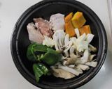 鶏もも肉と野菜の陶板焼き作り方2写真