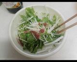 水菜と大根のサラダ作り方5写真