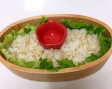 キーマカレーハンバーグのっけ弁当　詰め方作り方1写真