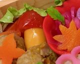 キーマカレーハンバーグのっけ弁当　詰め方作り方4写真