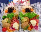 キーマカレーハンバーグのっけ弁当　詰め方作り方8写真