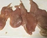 お弁当にも♪ムネ肉オクラロールフライ作り方1写真