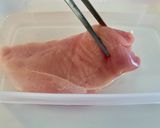 鶏むね肉とほうれん草のガーリックソース作り方1写真
