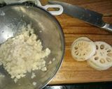 レンコン もっちりシャキ 肉団子作り方1写真
