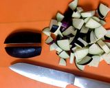 ナスとひき肉の甘辛丼作り方1写真