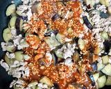ナスとひき肉の甘辛丼作り方5写真