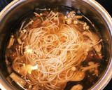 たっぷりキノコのスープそうめん作り方4写真