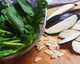 ナスとほうれん草と厚揚げの炒め煮作り方1写真