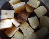 こんにゃくと厚揚の豆板醤の甘辛煮作り方4写真