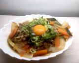 たっぷり野菜と九条ネギの肉うどん☆作り方5写真