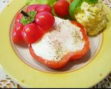 ☆パプリカの器で目玉焼き☆作り方11写真