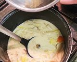 キノコたっぷり白菜クリーム味噌シチュー作り方8写真