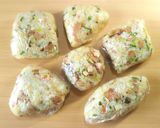 マヨパワー★かまぼこと焼豚のパラパラ炒飯作り方12写真