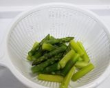 アスパラときのこのガーリック炒め作り方1写真