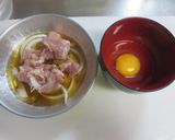 めんつゆレシピ「親子丼」作り方1写真