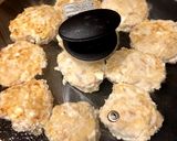 糖質制限！鶏ひき肉とツナのハンバーグ作り方2写真