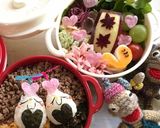 簡単】キャラ弁 ピンクチップ ハロウィン作り方13写真