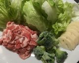 レタスとレンコン、豚肉の出汁しゃぶしゃぶ作り方2写真