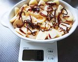 りんごと昆布のハニーパンプディング♪作り方3写真