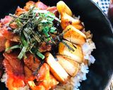ニュースに掲載☆家庭の美味しい焼き鳥丼作り方5写真