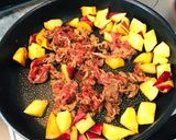 話題入感謝☆牛肉とさつま芋のおかず作り方4写真