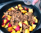 話題入感謝☆牛肉とさつま芋のおかず作り方5写真