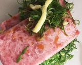 ネギ盛りだくさんのマグロたたき丼作り方2写真