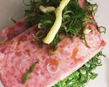 ネギ盛りだくさんのマグロたたき丼作り方2写真