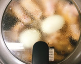 一人暮らしの骨付き鶏もも肉のさっぱり煮丼作り方5写真