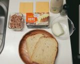 フライパンでツナメルト 簡単ホットサンド作り方1写真