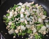 大根と大根の葉とキノコのあんかけ豆腐作り方2写真