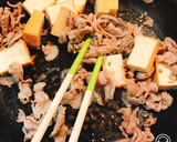 かぶと豆苗、豚肉、厚揚げのオイマヨ炒め☆作り方3写真