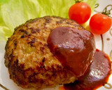簡単！豆腐ハンバーグ☆和風きのこソース作り方18写真